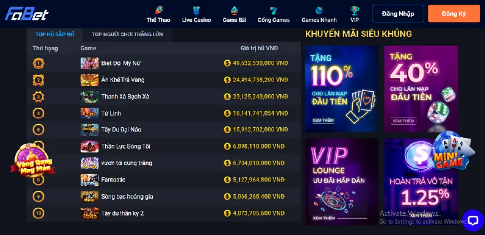 Tổng quan các loại khuyến mãi Bet89